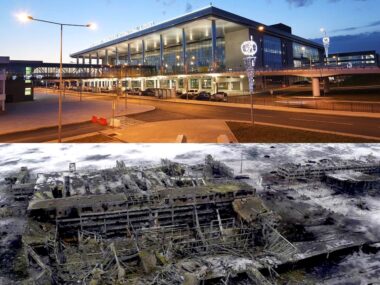 Airport Donetsk (prima e dopo la battaglia)