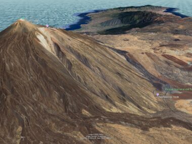 Pico del Teide by Google Earth 2025