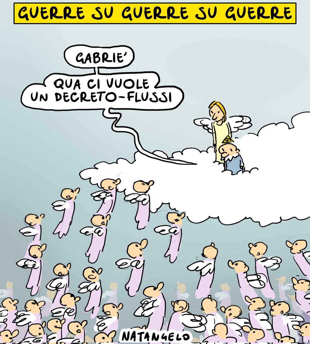 A CAUSA DELLE GUERRE... IN CIELO HANNO PROBLEMI DI... ACCOGLIENZA!
