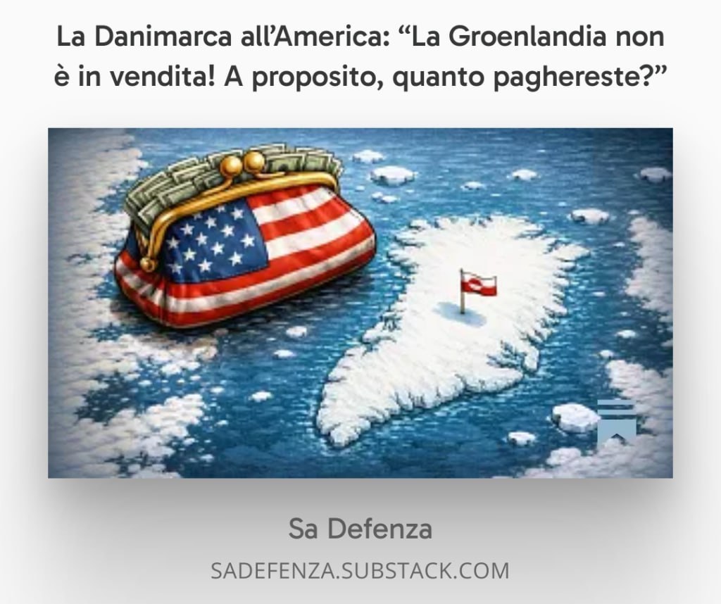 La Groenlandia non è in Vendita!