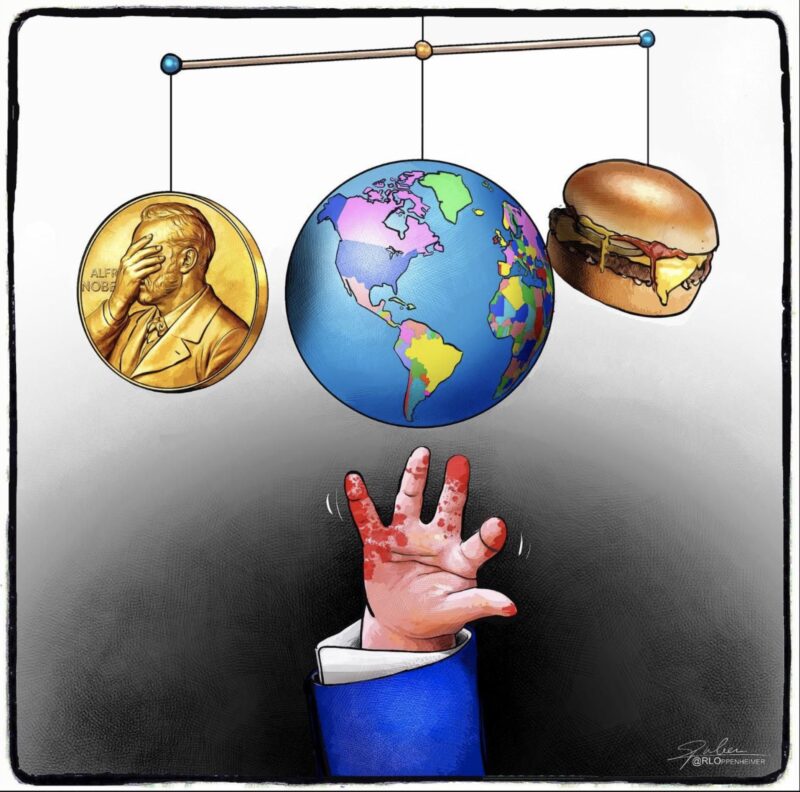 DJT: se non mi dai la medaglia, prendo il panino.