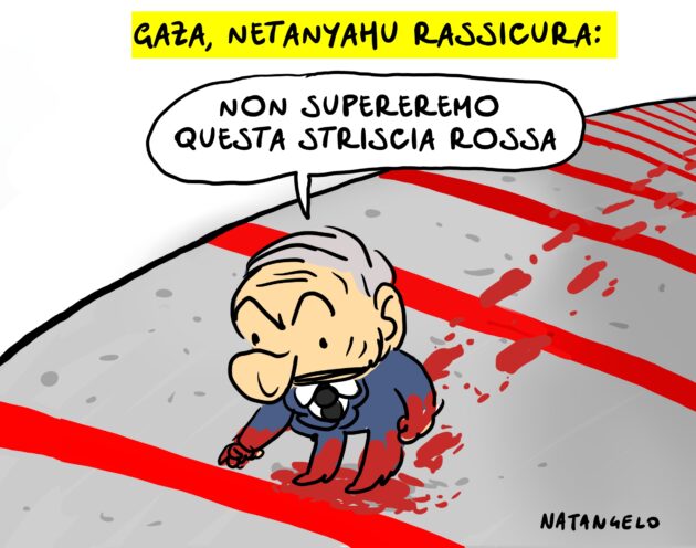 NETANYAHU PROMETTE DI NON SUPERARE LA NUOVA LINEA ROSSA...