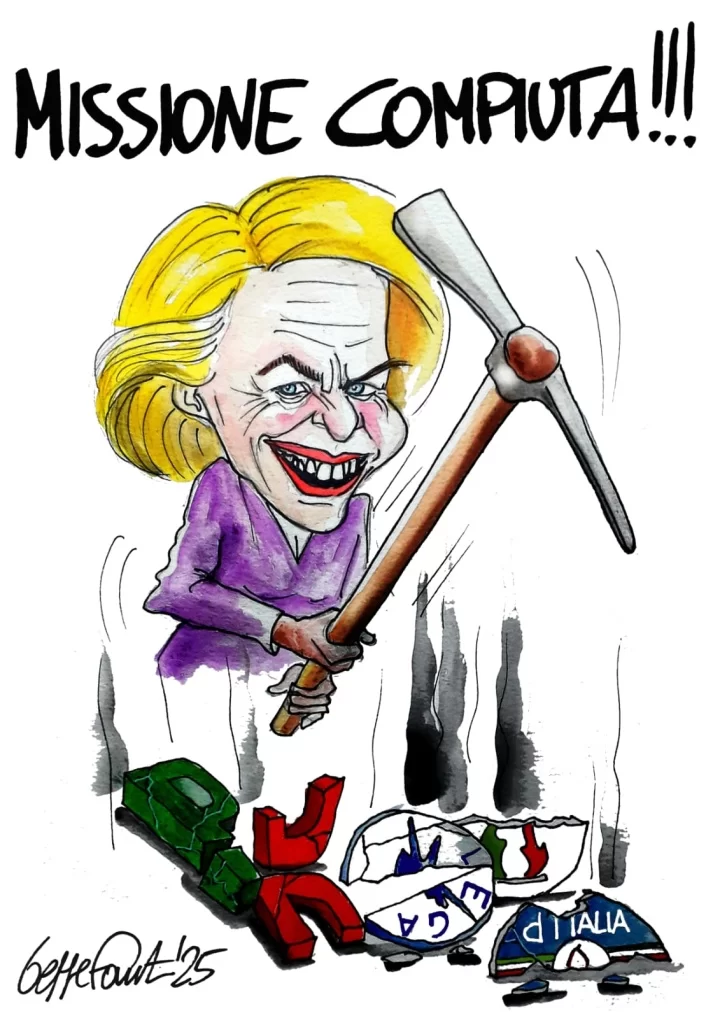 VON der LEYEN SULLA DISTRUZIONE DELL'UE: "MISSIONE COMPIUTA!"