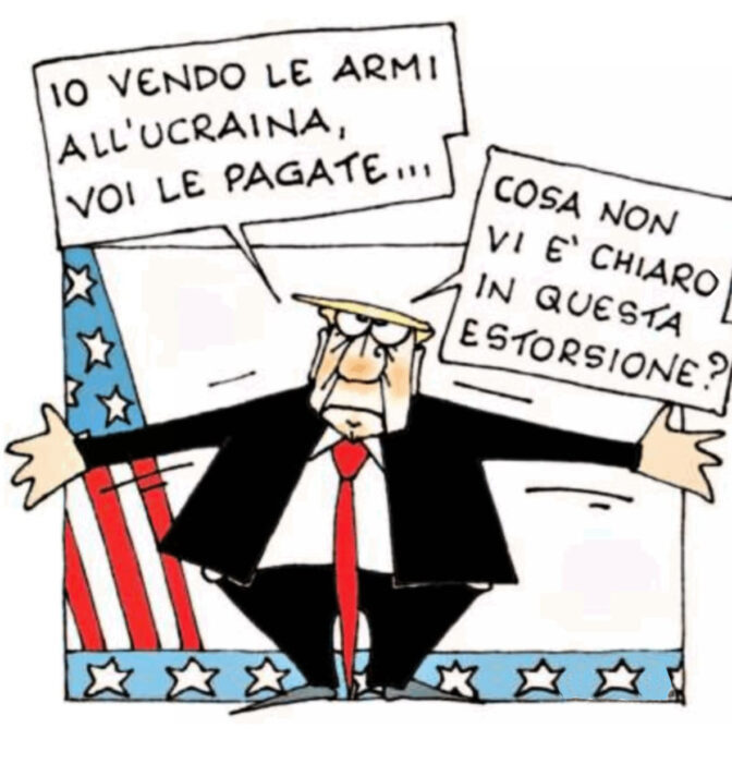 IO VENDO LE ARMI ALL'UCRAINA, VOI LE PAGATE... COSA NON È CHIARO DI QUEST'ESTORSIONE?