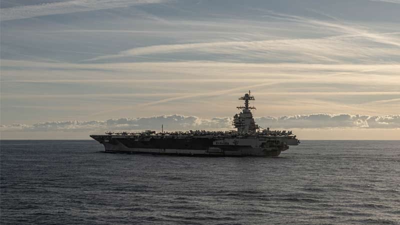 Portaerei USA nei Caraibi