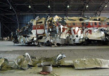 Strage di Ustica, i resti del DC9I-Itavia