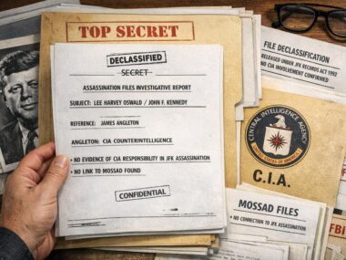 Immagine IA su documenti desecretati