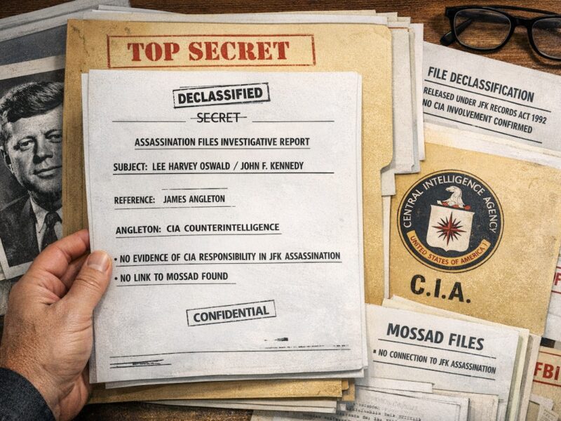 Immagine IA su documenti desecretati