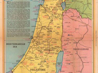 Canaan "Terra di Conflitti" - da una mappa del 1938