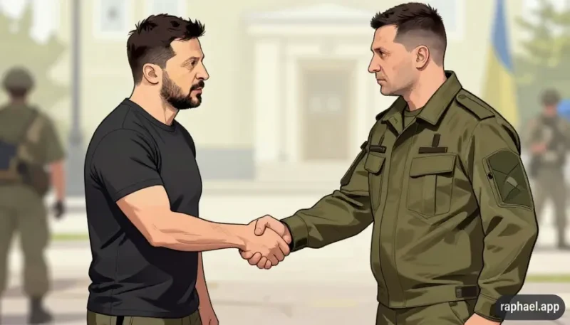 Zelensky saluta Zaluzhny a Kiev