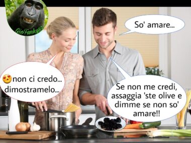 Frasi ironiche a tema gastronomico.