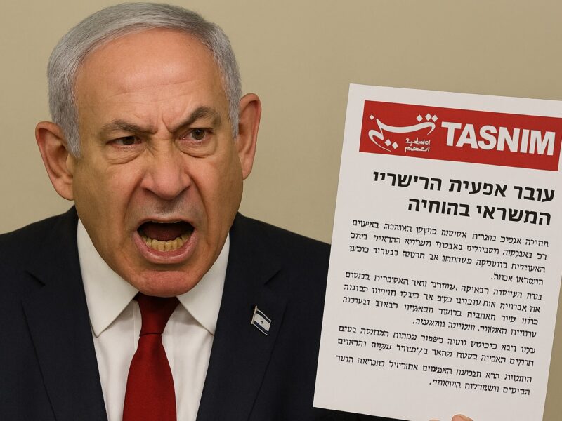 Netanyahu non gradisce gli articoli in ebraico di TASNIM