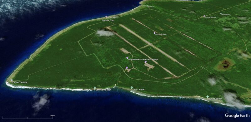 North Field sull'isola di Tinian nelle Marianne settentrionali Sett-2023