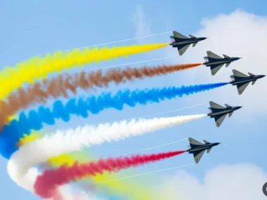 Airshow cinese in Egitto (immagine AI)