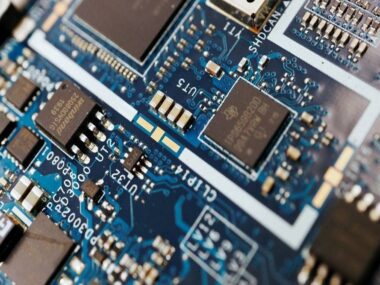 Scheda elettronica con microchip