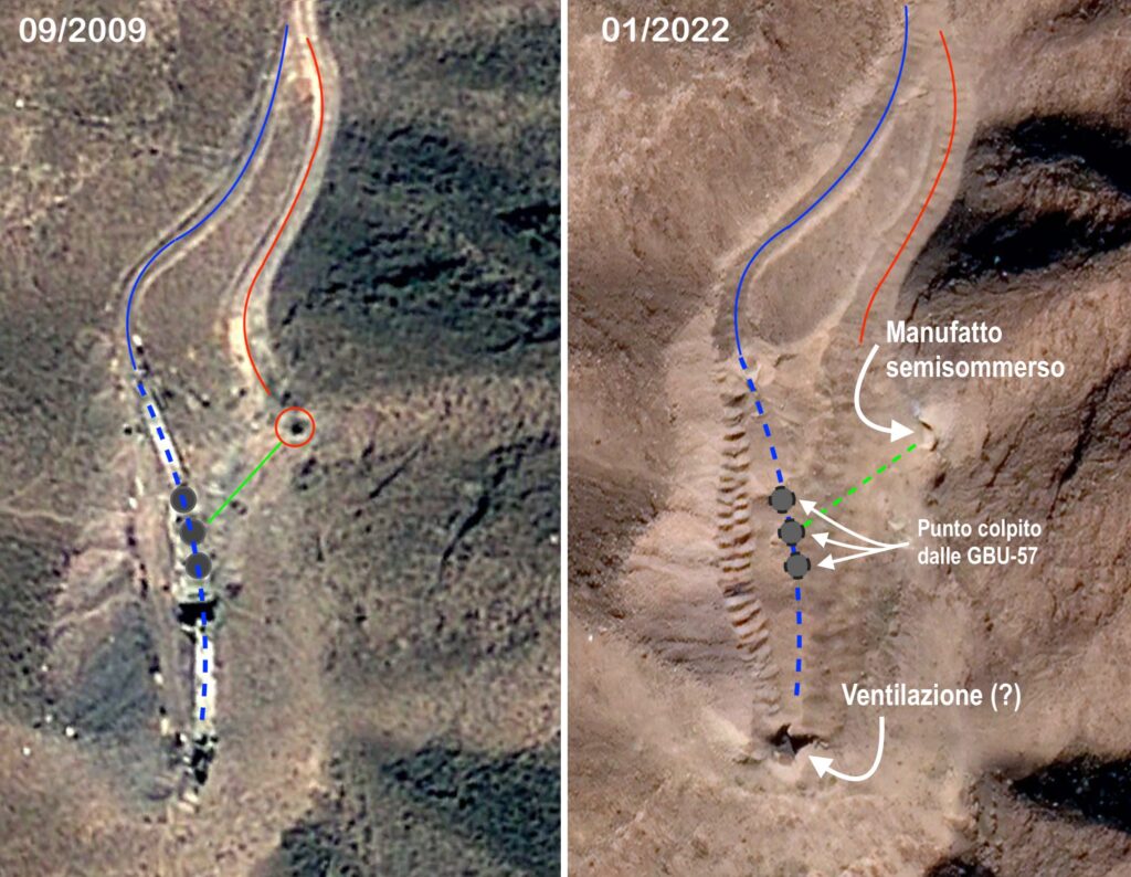 Dettaglio "A" dell'immagine georeferenziata.