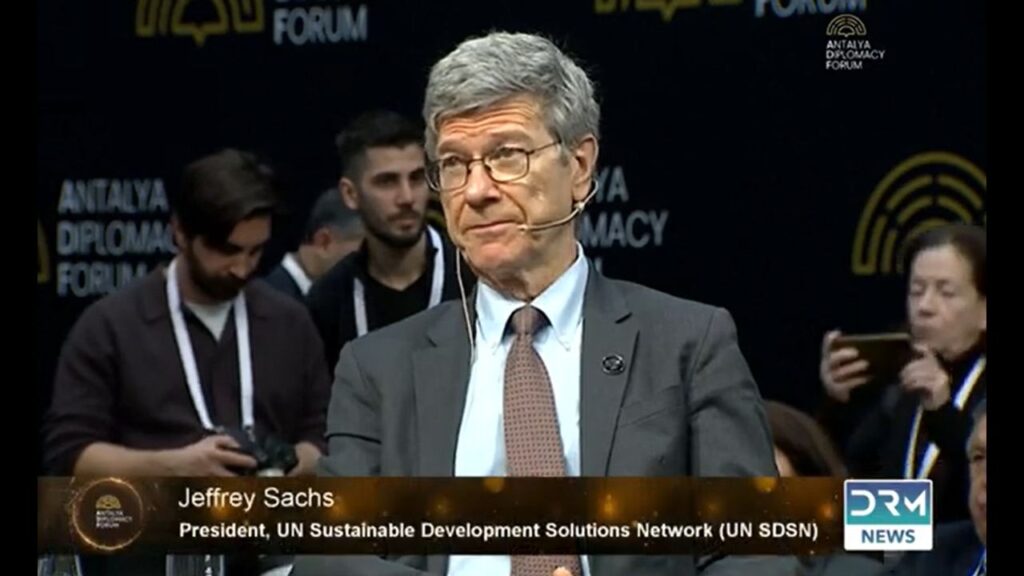 Jeffrey Sachs al Forum di Antalya (TR) 2025