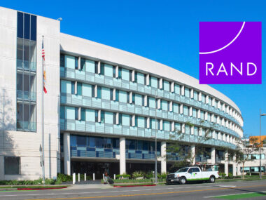 RAND Corporation headquarters in Santa Monica, California. Photographed on March 28, 2015 by user Coolcaesar.