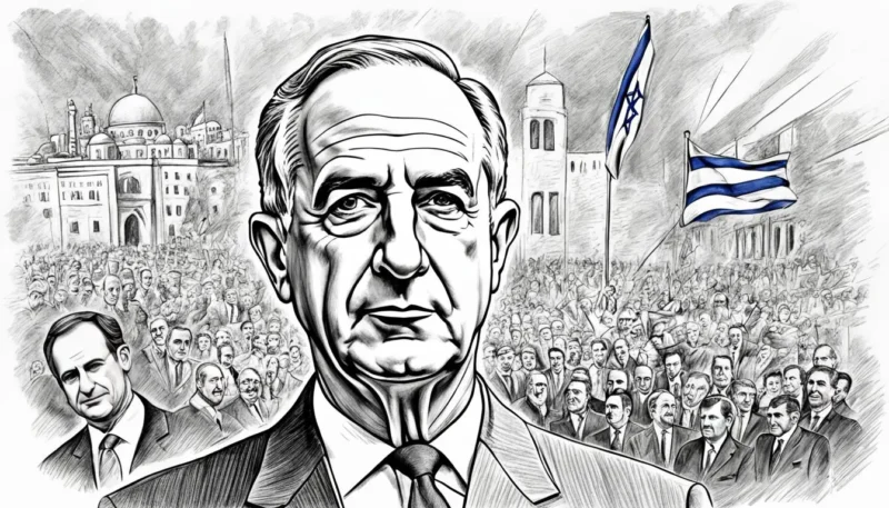 Abba Eban. Personaggio israeliano di notevole statura diplomatica. (1915-2002)