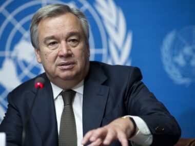 Il segretario generale dell'ONU, Guterres.