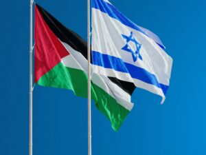 Bandiere di Israele e Palestina