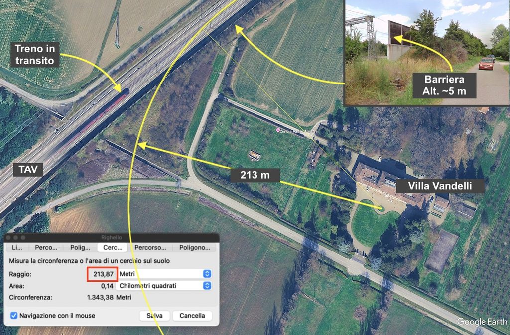 Villa Vandelli (mappa TAV)
