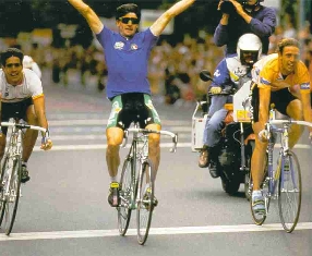 Gianni Bugno vince il campionato del mondo del 1991