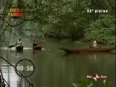 Isola dei famosi 5 (2007) 55ma giornata, la fame contorce le budelle.