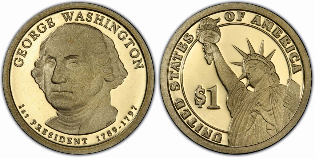 1 $ del 2007 con effige di George Washington