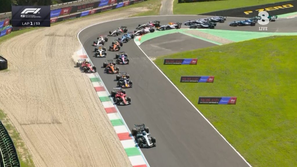 Hamilton sulla ghiaia