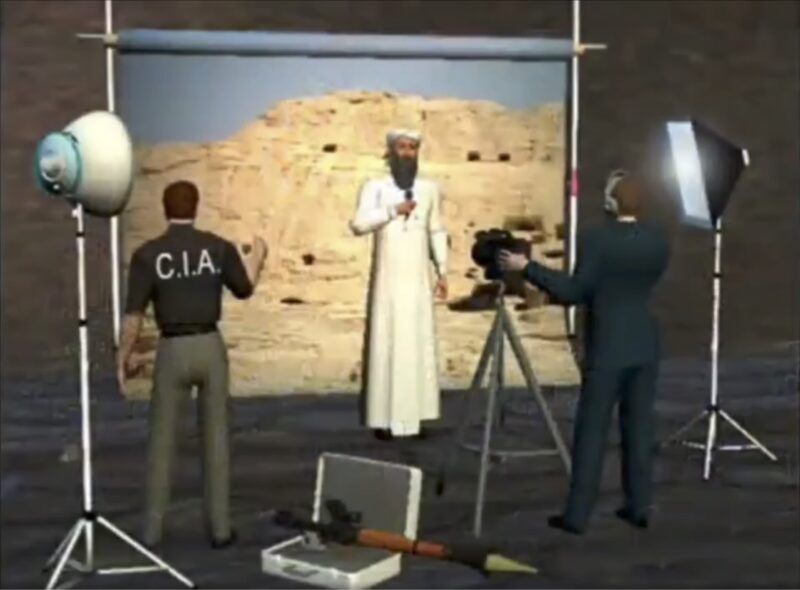 Bin Laden - CIA (immagine costruita)