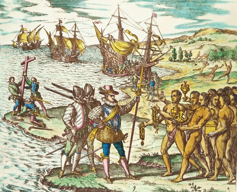 Christophe Colomb débarque à Hispaniola (Haïti) à la fin de l’année 1492