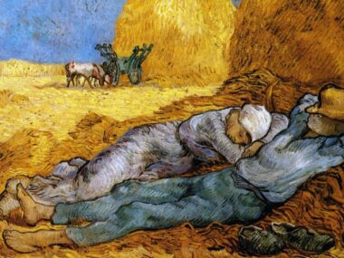 Contadini in siesta, di Van Gogh che realizzò nel 1891