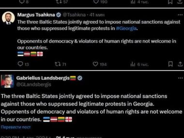 I Baltici sanzionano la Georgia