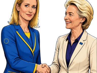 Kaja Kallas e Von der Leyen (immagine IA canva.com)