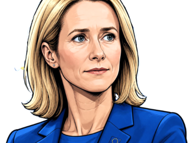 Kaja Kallas (responsabile politiche estere UE) - Immagine IA di canva.com interpretata ottimamente