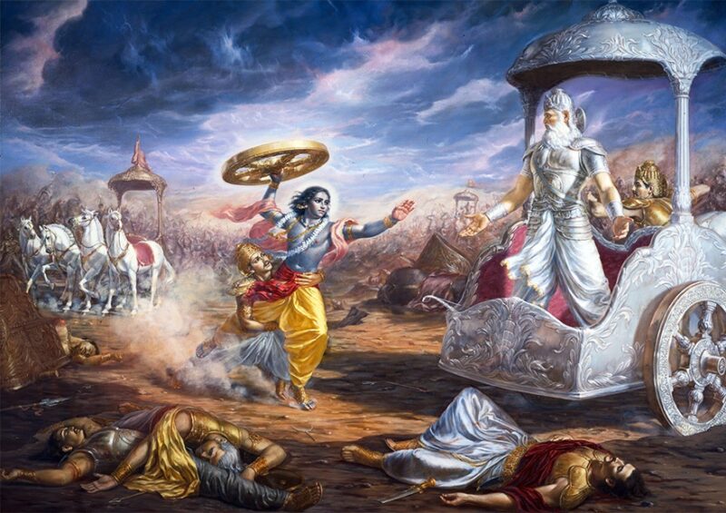 La Bhagavad Gita (testo Indù) in immagini.
