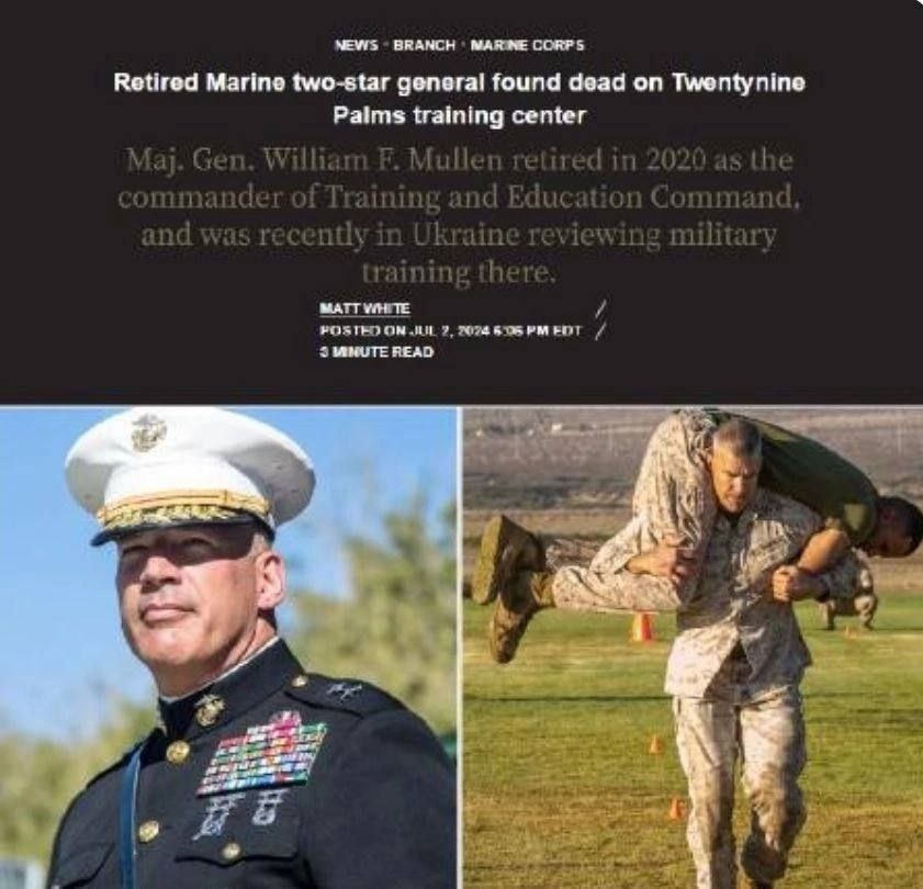 Maggiore generale William Mullen, esercito USA.
