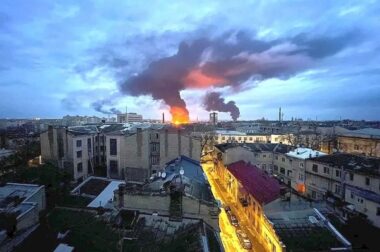 Un drone russo ha colpito la sede dei TCC.