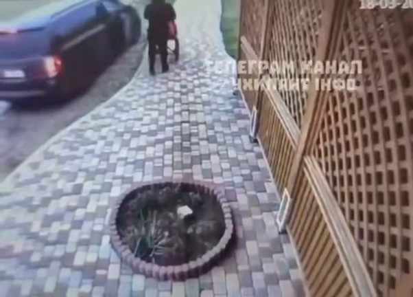 Si accosta e ferma un minivan.