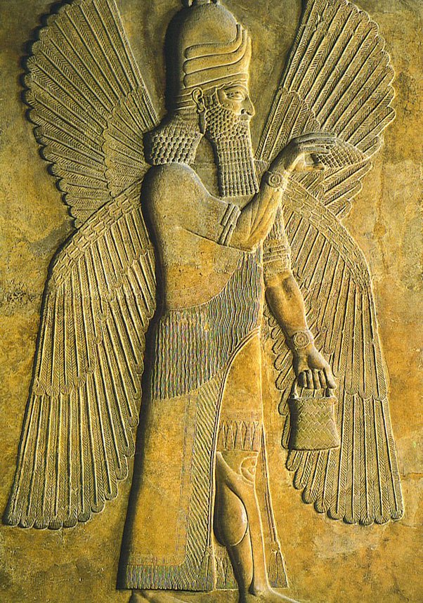 Bassorilievo dal palazzo del re assiro Sargon II a Dur-Sharrukin (l'odierna Khorsabad, in Iraq)