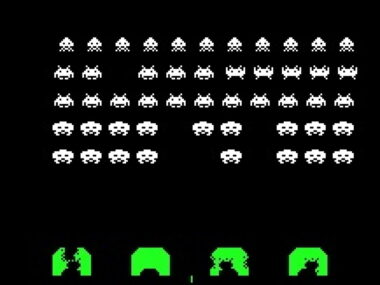"Space Invaders" gioco da bar degli anni '70